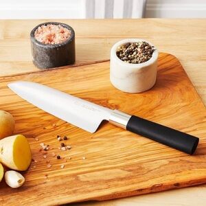 NWT Kai Wasabi Black Santoku Stainless Steel Knife 6-1/2-Inch